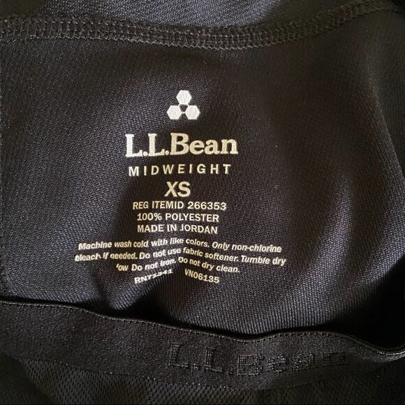 L.L. Bean Women’s Midweight Base Layer Black XS - Picture 7 of 7